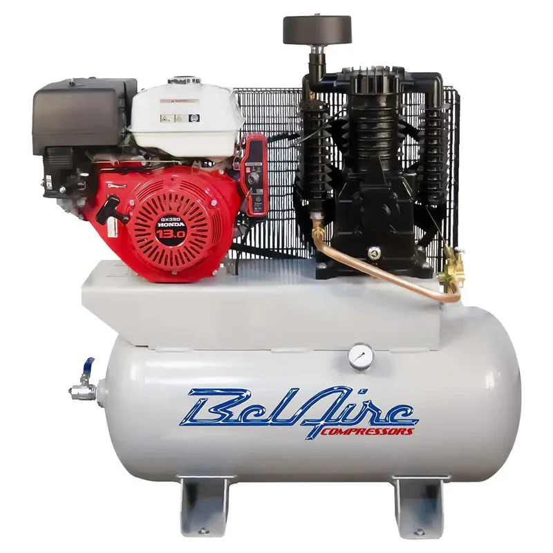 BelAire 3G3HHL 2-Stage Gas Air Compressor, Honda 13HP 30G Horz