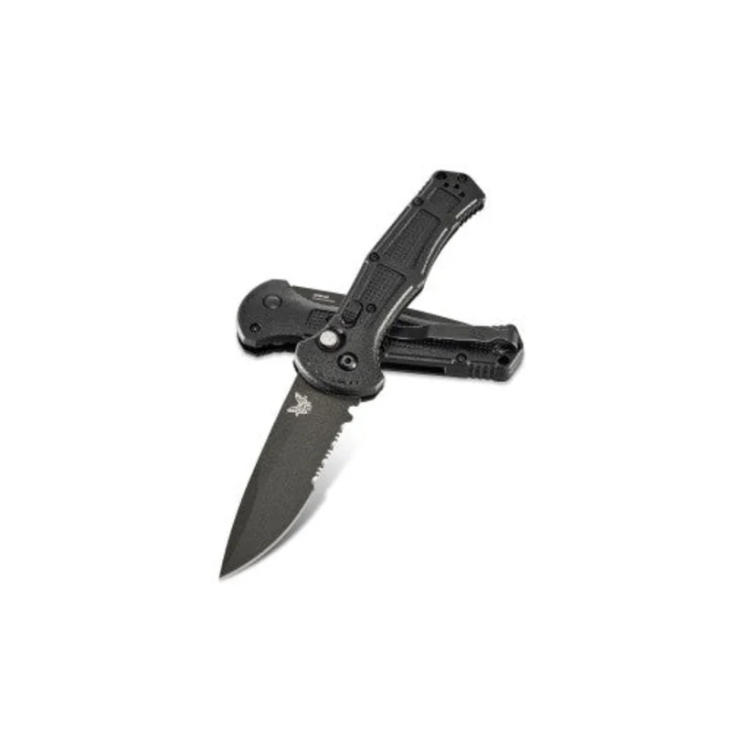Benchmade 9070SBK - Claymore Black Partially Serrated