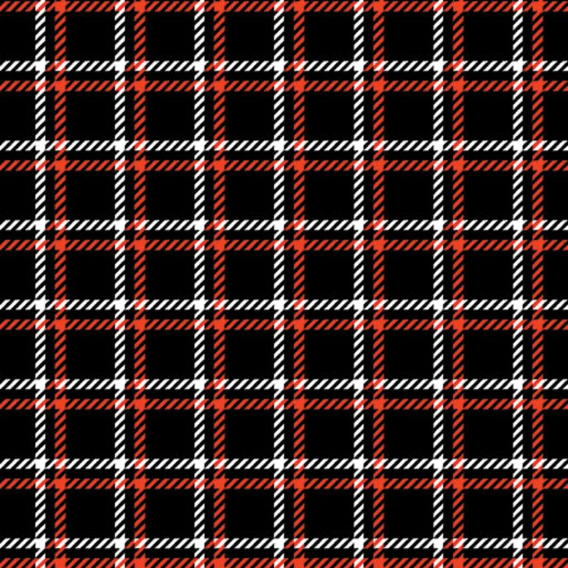 BERNINA Exclusive: PATCH PLAID BLACK/RED (1/4 Yard)