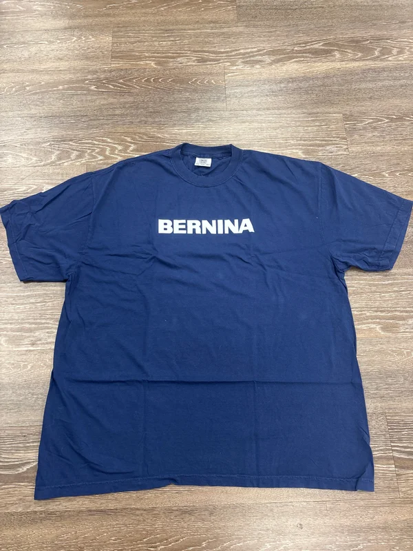 BERNINA Short Sleeve T-shirt X-Large- Navy