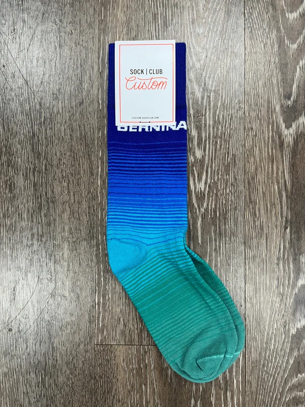 BERNINA Socks Blue Stripe