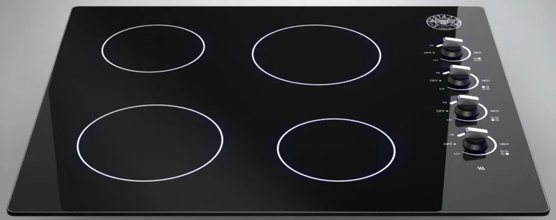 Bertazzoni - 24 inch wide Electric Cooktop in Black - P24CERNE Black