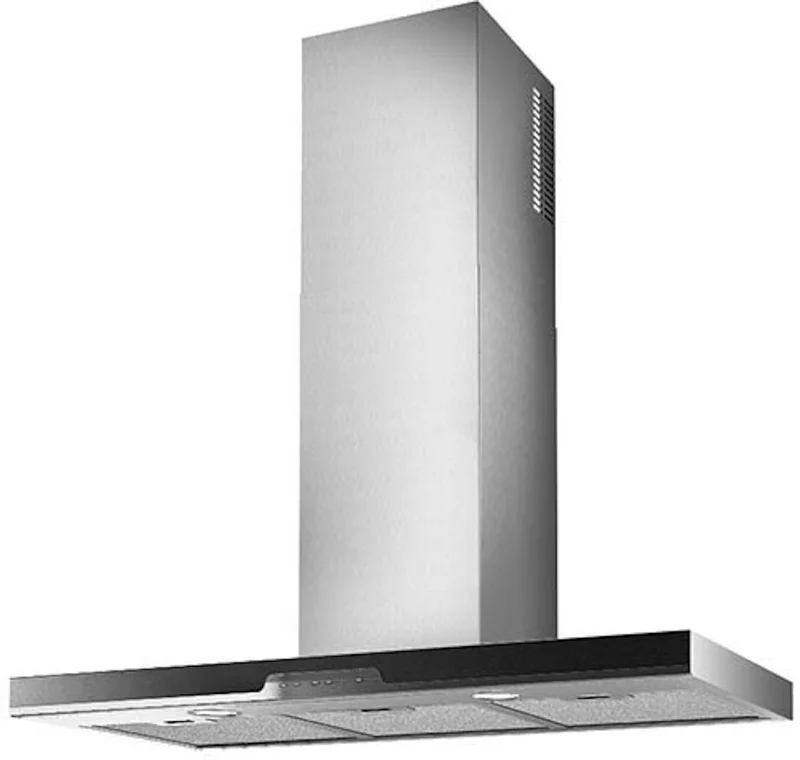 Best - 35.4 Inch 450 CFM Wall Mount and Chimney Range Vent in Stainless - WC34I90SB Stainless