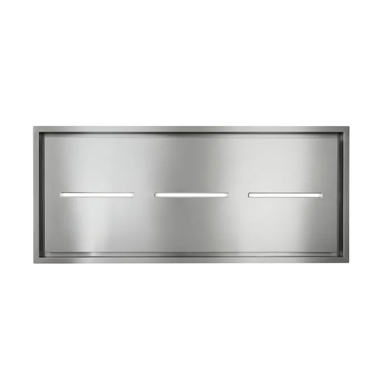 Best - 63.5 Inch Ceiling Mounted Range Hood Vent in Stainless - HBC163ESS Stainless