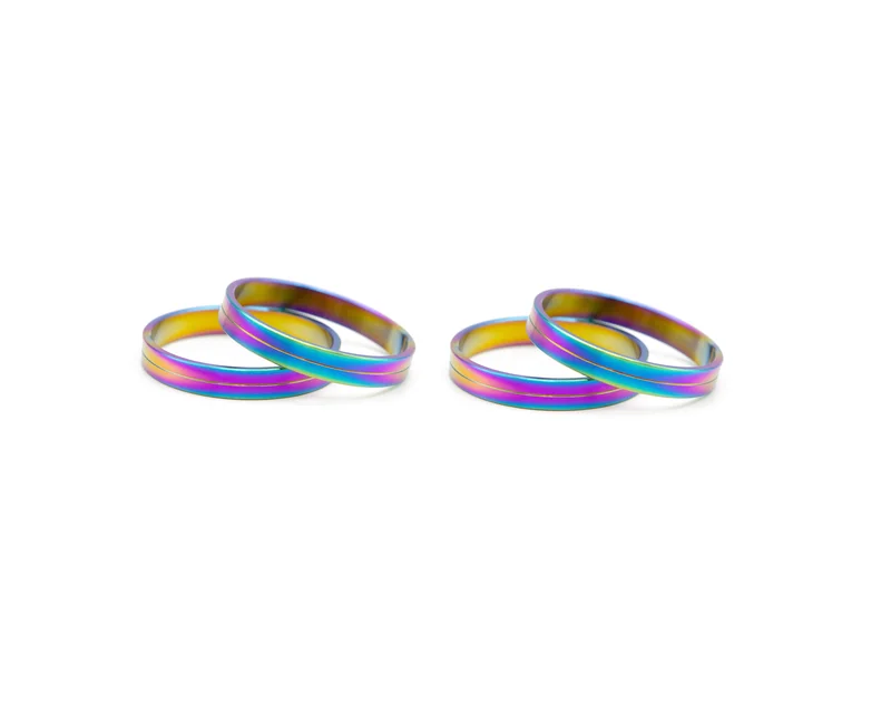 Better Bolts Titanium Headset Spacer - 5mm Rainbow Oil Slick