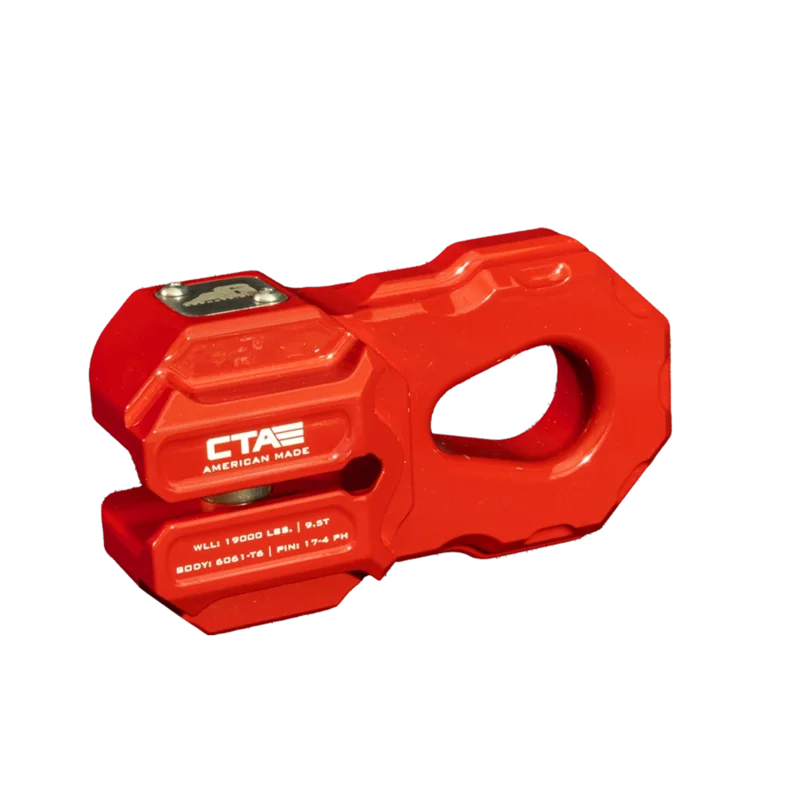 Billet Aluminum Winch Shackle - CTA x Agency 6 Red