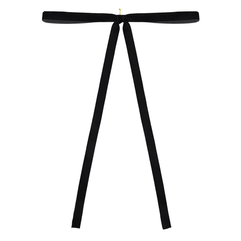 Black Velvet Ribbon Bow, 23.5"