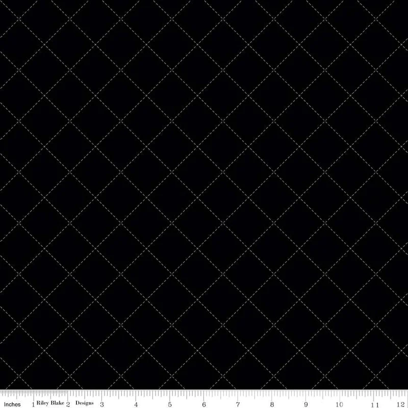 BLACKOUT: Stitch-Black (1/4 Yard)