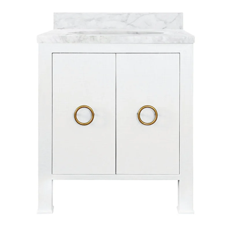 Blanche Bath Vanity, White, 30.5"W x 34.875"H x 21.625"D