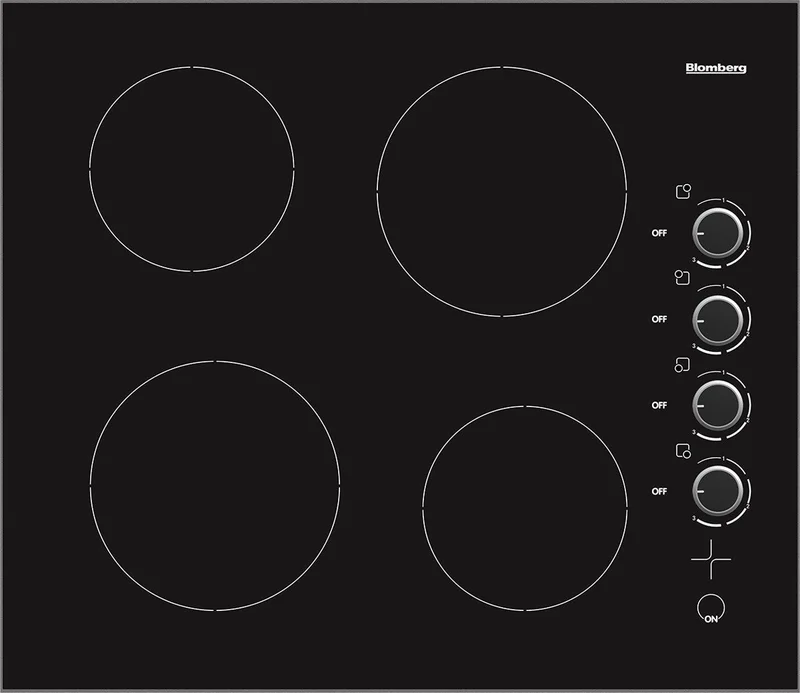Blomberg - 24.171875 inch wide Electric Cooktop in Black - CTE24402 Black