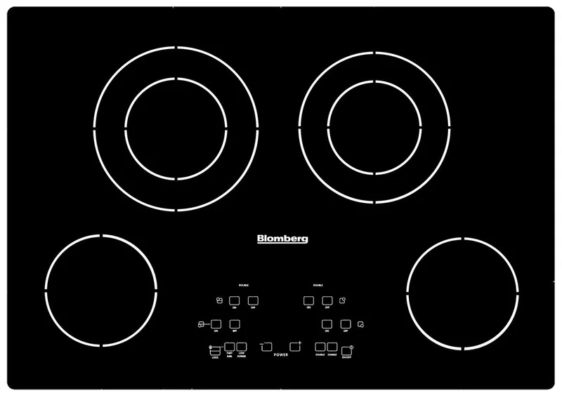 Blomberg - 30 inch wide Electric Cooktop in Black - CTE30400 Black