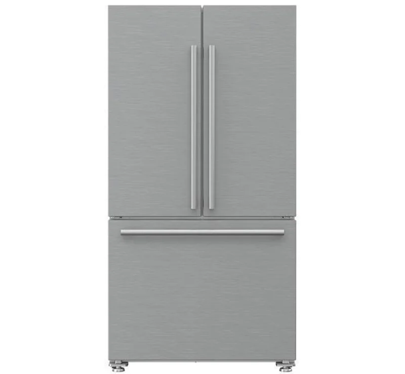 Blomberg - 35.75 Inch 19.86 cu. ft French Door Refrigerator in Stainless - BRFD2230SS Stainless
