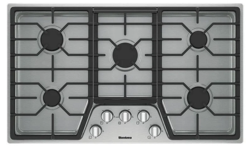 Blomberg - 36 inch wide Gas Cooktop in Stainless - CTG36500SS Stainless
