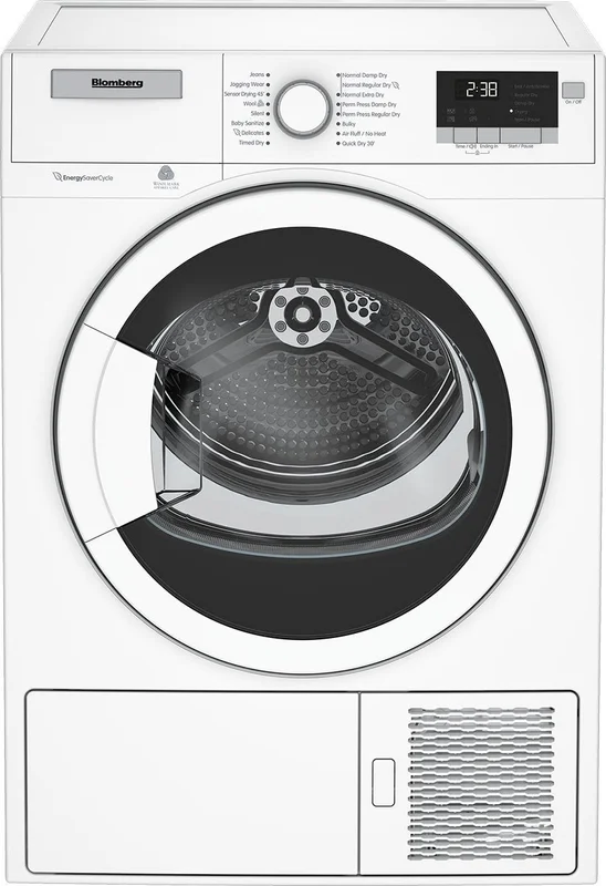 Blomberg - 4.1 cu. Ft Electric Dryer in White - DHP24400W White