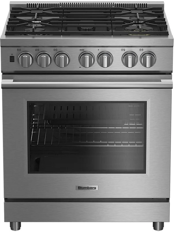 Blomberg - 5.7 cu. ft Dual Fuel Range in Stainless - BDFP34550CSS Stainless