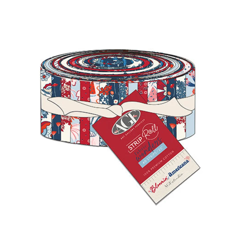 BLOOMIN' AMERICANA: Strips Rolls Fabric Wonders