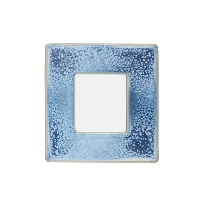 Blue Glazed Photo Frame