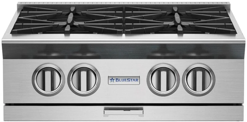BlueStar - 23.875 inch wide Gas Cooktop in Stainless - BSPRT244BPLT Stainless