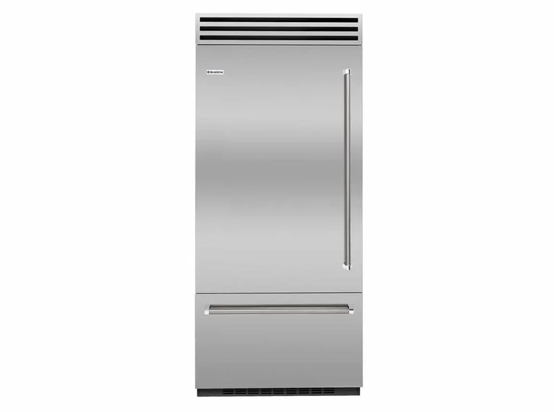 BlueStar - 35.75 Inch 22.4 cu. ft Built In / Integrated Bottom Mount Refrigerator in Stainless - BBB36R2 Stainless