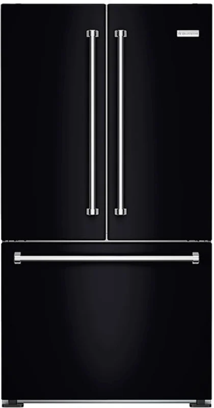 Bluestar - 35.8 Inch 19.86 cu. ft French Door Refrigerator in Black - FBFD361PMB Black