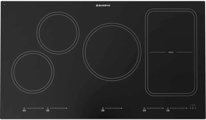 BlueStar - 36 inch wide Induction Cooktop in Black - BS36INDTOUCH Black