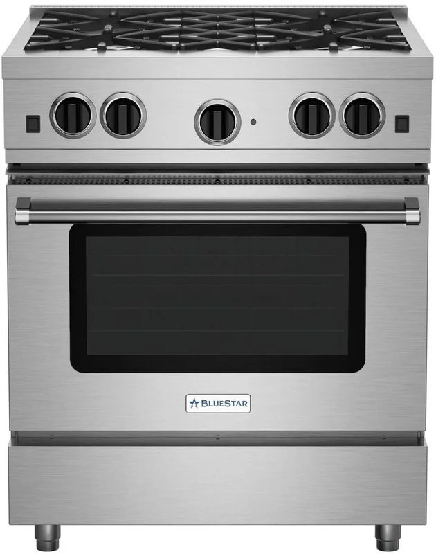 BlueStar - 4.5 cu. ft Gas Range in Stainless - RCS30SBV2LPLT Stainless