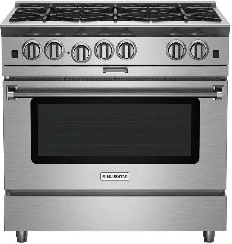 Bluestar - 4.6 cu. ft Gas Range in Stainless - BSP366BCPLT Stainless