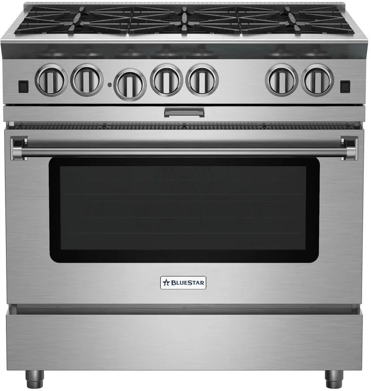 BlueStar - 4.6 cu. ft Gas Range in Stainless - BSP366BPLT Stainless