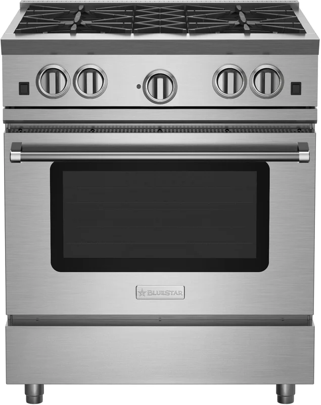 BlueStar - 4.6 cu. ft Gas Range in Stainless - RNB304BV2LPLT Stainless