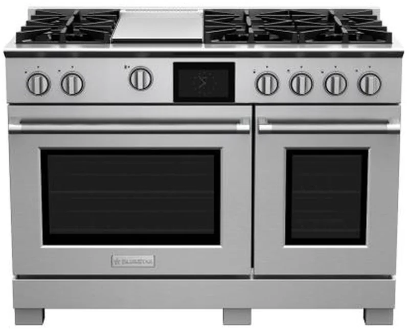 BlueStar - 47.875 Inch Dual Fuel Range in Stainless - BSDF486GWPLT Stainless