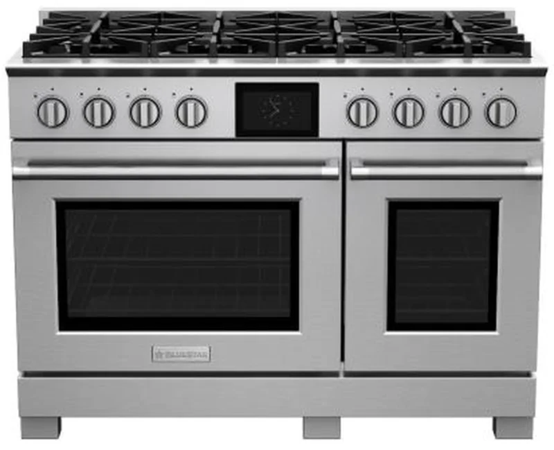 BlueStar - 47.875 Inch Dual Fuel Range in Stainless - BSDF488BW Stainless