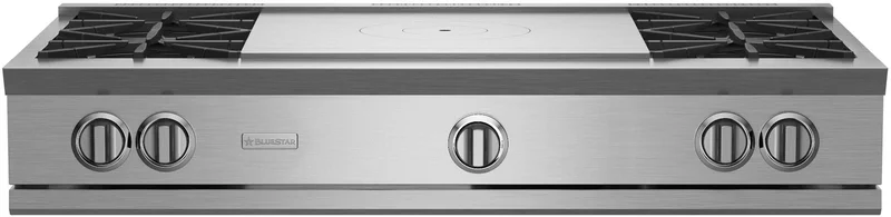 BlueStar - 47.875 inch wide Gas Cooktop in Stainless - RGTNB484FTBV2 Stainless