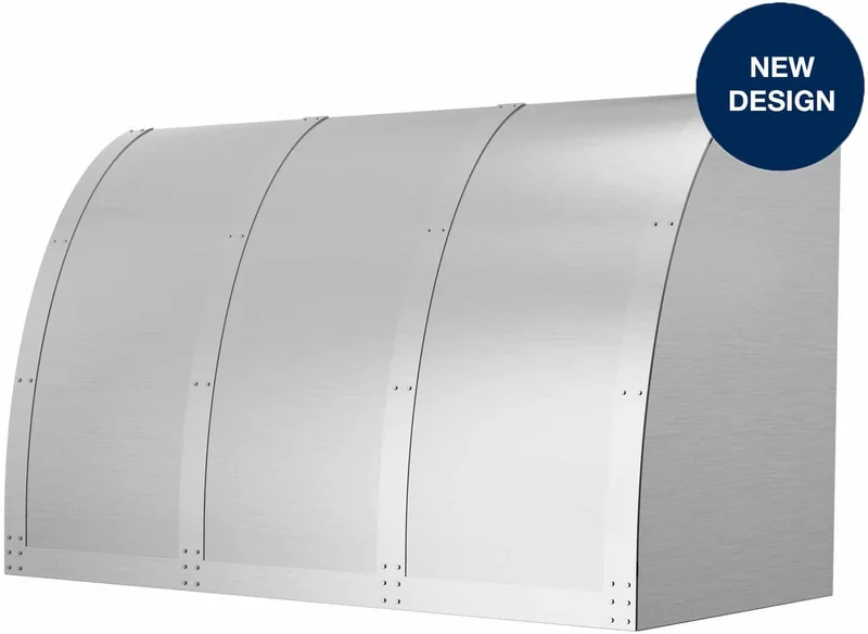 Bluestar - 48 Inch 1400 CFM Wall Mount and Chimney Range Vent in Stainless - AT048MLPLTD Stainless