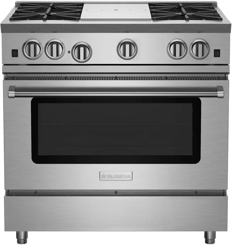 BlueStar - 5.04 cu. ft Gas Range in Stainless - RNB364FTV2 Stainless