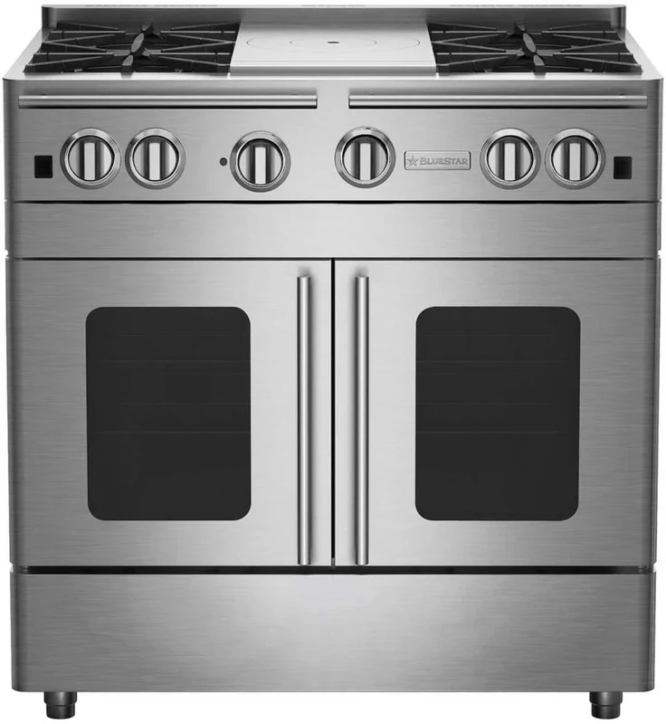 BlueStar - 5.1 cu. ft Gas Range in Stainless - RNB364FTPMV2 Stainless