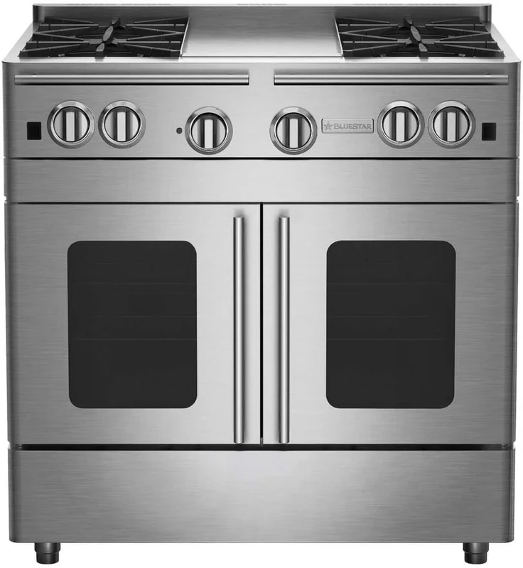 BlueStar - 5.1 cu. ft Gas Range in Stainless - RNB364GPMV2 Stainless