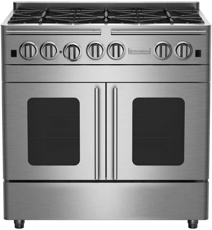 BlueStar - 5 cu. ft Gas Range in Stainless - RNB366BPMV2 Stainless