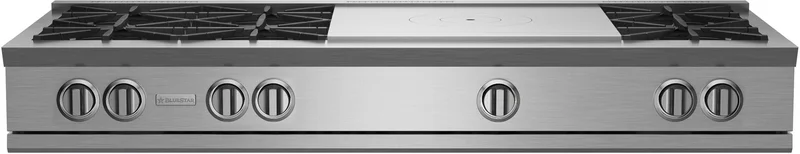 BlueStar - 59.875 inch wide Gas Cooktop in Stainless - RGTNB606FTV2 Stainless