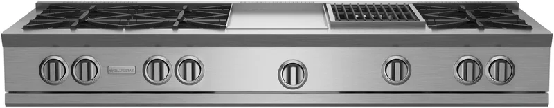 BlueStar - 59.875 inch wide Gas Cooktop in Stainless - RGTNB606GCBV2PLT Stainless