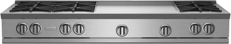 BlueStar - 59.875 inch wide Gas Cooktop in Stainless - RGTNB606GV2 Stainless