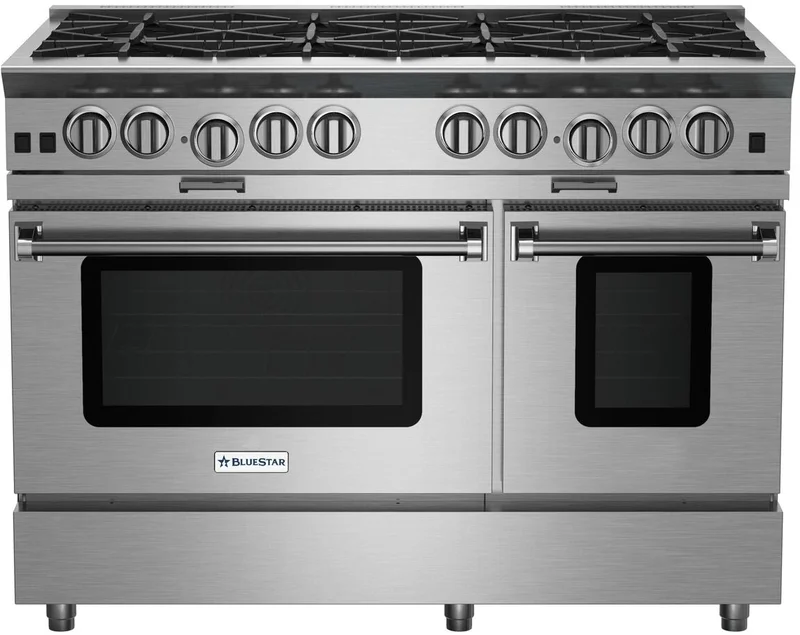 BlueStar - 6.6 cu. ft Gas Range in Stainless - BSP488BSS-LP Stainless