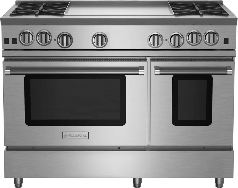 BlueStar - 6.6 cu. ft Gas Range in Stainless - RNB484GV2L Stainless