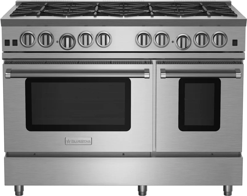 BlueStar - 6.6 cu. ft Gas Range in Stainless - RNB488BV2LPLT Stainless