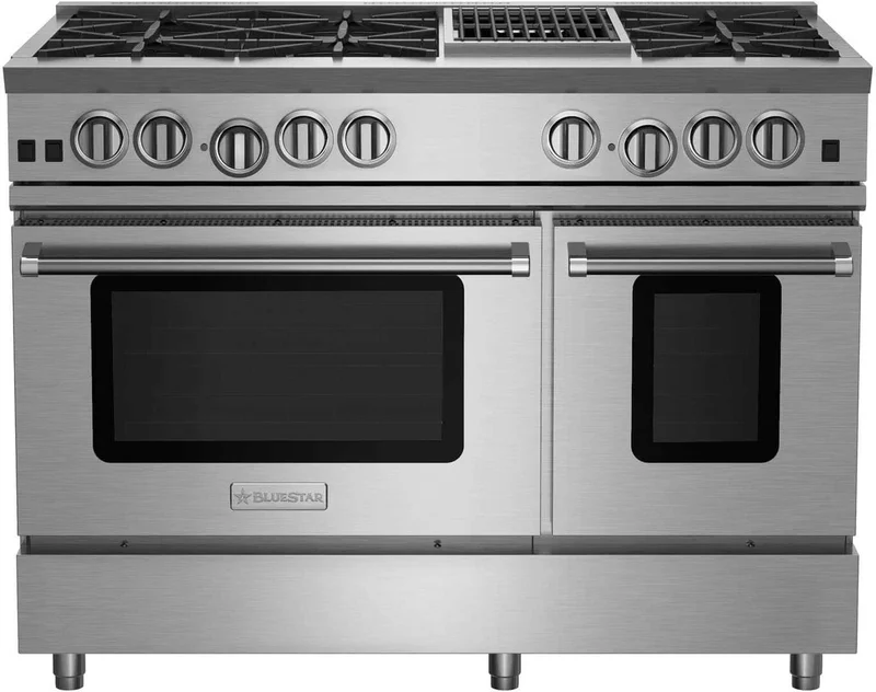 BlueStar - 6.7 cu. ft Gas Range in Stainless - RNB486CBV2 Stainless