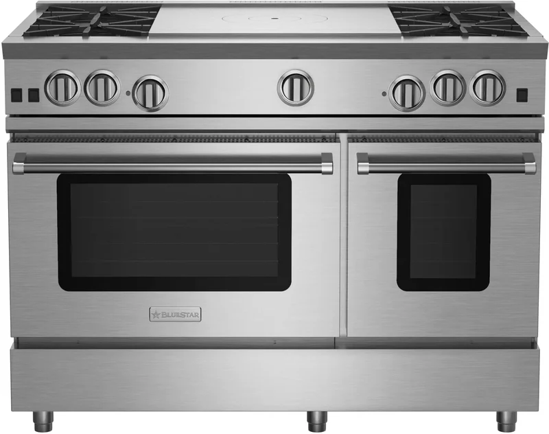 BlueStar - 6.9 cu. ft Gas Range in Stainless - RNB484FTBV2L Stainless