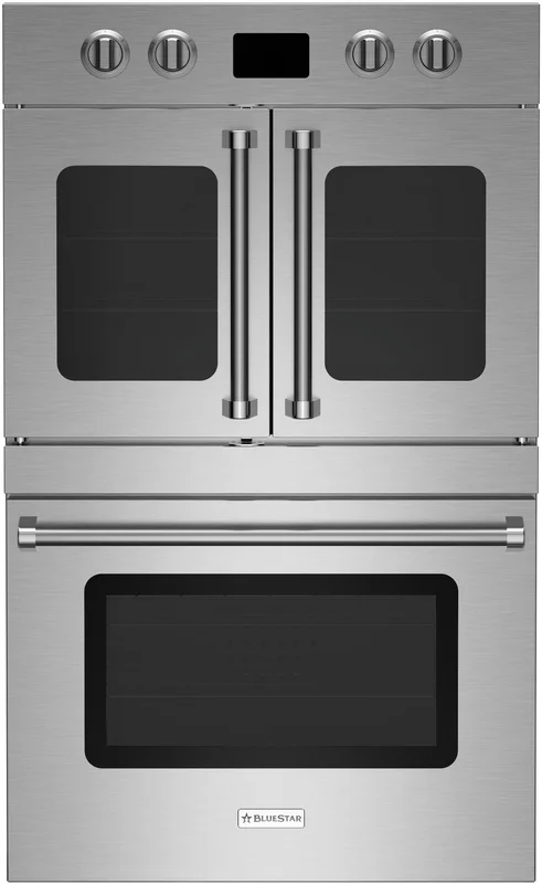 Bluestar - 8.2 cu. ft Double Wall Oven in Stainless - BSDEWO30ECSDDDV2 Stainless