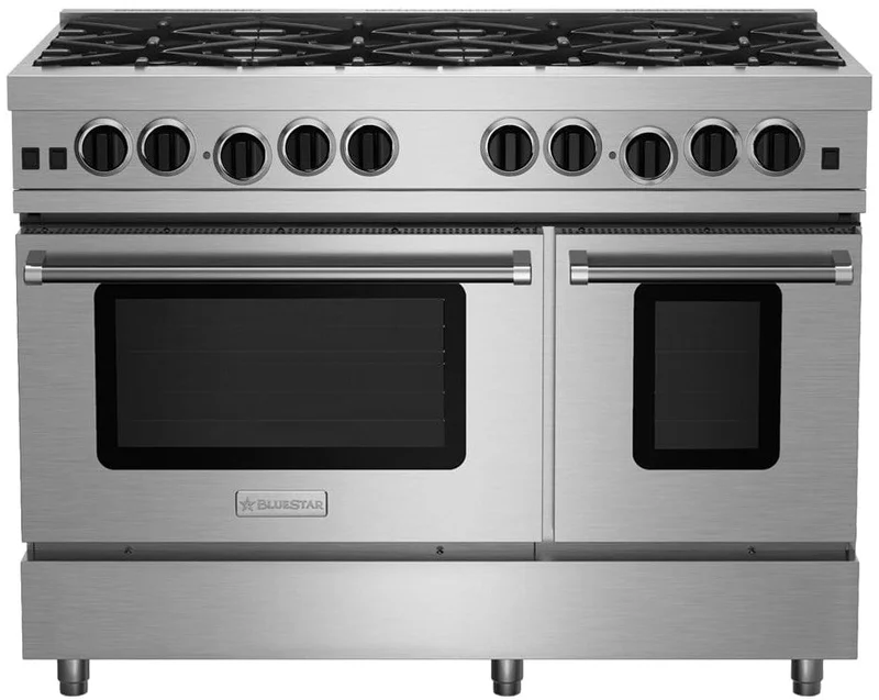 BlueStar - 9 cu. ft Gas Range in Stainless - RCS48SBV2LPLT Stainless