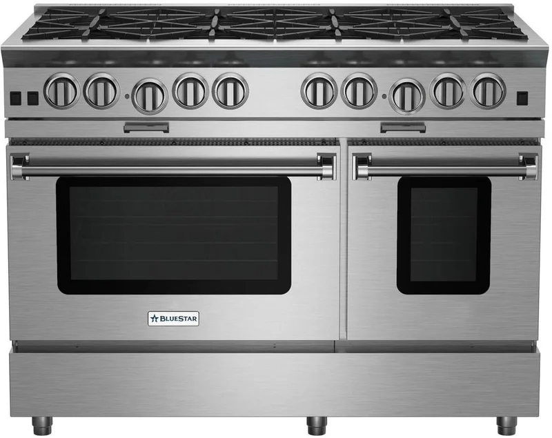 Bluestar - cu. ft Gas Range in Stainless - BSP488BCFPLT Stainless