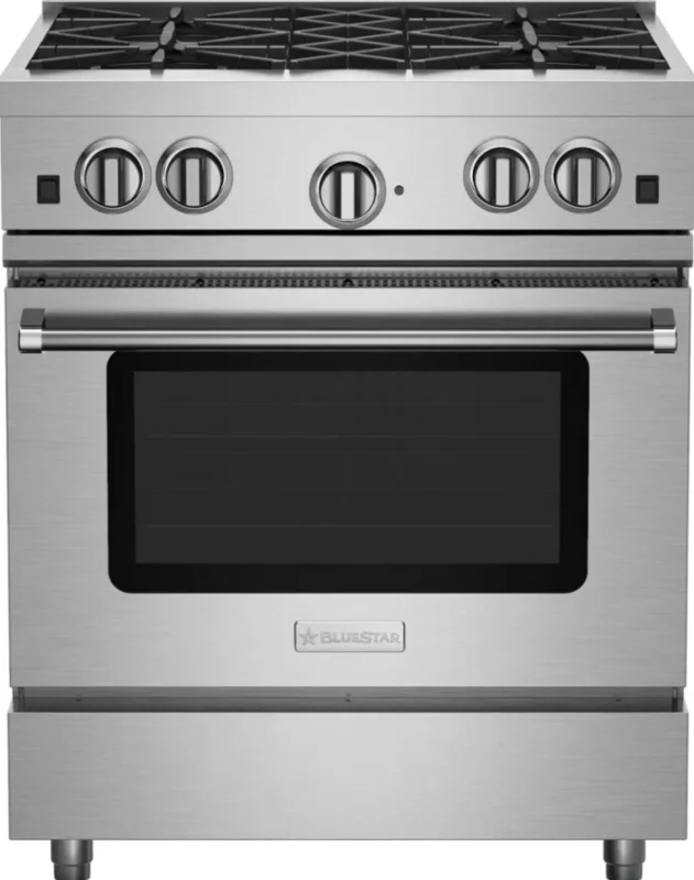 BlueStar - cu. ft Gas Range in Stainless - RCS304BV2C Stainless