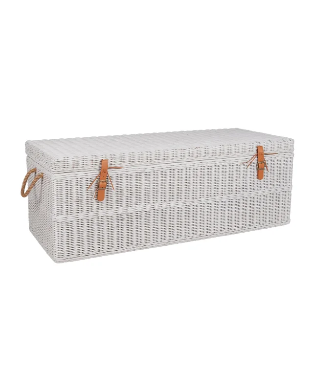 Boca Storage Bench, White